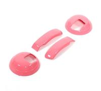 Autocollant De Garniture Pour Cadre De Poignée Intérieure En Fibre De Carbone ABS Pour Fiat 500 2010-2024 BLNETU(Pink)