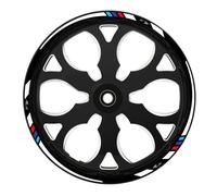 Autocollant de jante de moto style course pour jantes de 17 pouces course