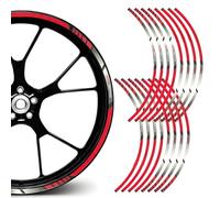 Autocollant de Jante de Roue de Voiture, Autocollant réfléchissant de Bande de Jante de Roue - 16 Autocollants réfléchissants modifiés pour Jante Automatique,Autocollants réfléchissants pour Roues de