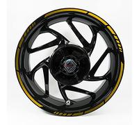 Autocollant de jante voiture moto métallique doré 9mm GP Style 17" X700512VA