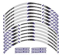 Autocollant de la Roue motrice 12 PCS Moto Décalcomanies de Pneu réfléchissant Roues Stickers Moto Stickers Décoration Protection Sticker Rim pour Tracer (Color : 4)