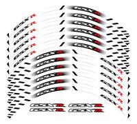 Autocollant de la Roue motrice 12 x Echect Stickers à Rayures en Forme for GSX-R GSXR 250 400 600 1000 750 GSXR750 GSXR1000 GSXR600 (Color : 15)