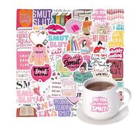 Autocollant de lecture pour les amateurs de livres | Sticker Scrapbook Books pour ordinateur portable, téléphone portable, planche à roulettes, moto, valise | Autocollants en vinyle esthétique pour le