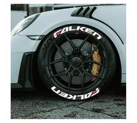 Autocollant de lettre de pneu 3 cm de hauteur autocollant de voiture 3D logo de réglage décalcomanies de lettrage de pneu auto/moto lettres d'étiquette de bricolage(Red 8letter)