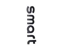 Autocollant De Logo Avant Arrière De Voiture 3D ABS Décoration Extérieure Emblème Moulage Modification pour Smart 451 453 Fortwo Forfour Accessoires (Color : Le Noir)
