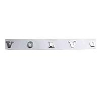Autocollant de Logo de Voiture pour Volvo XC40 XC60 XC90 C30, Voiture Lettres Emblème Badge Logo Autocollant, Badge Plaque Signalétique Signe Décoration Autocollants,A Silver