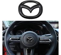 Autocollant De Logo De Volant De Perceuse Flash pour Mazda 3 6 CX-3 CX-5 CX-9, Accessoires IntéRieurs D'Autocollant De DéCoration De Voiture,A Black