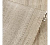 Autocollant de Meubles en Papier de Bois Clair en Rouleau de Vinyle adhésif en Bois Rustique pour armoires étagères Sticker Mural de Bureau, 40CMX3M