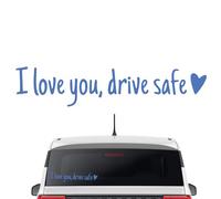 Autocollant de miroir de voiture imperméable - Je vous aime autocollant Drive Safe | Challe de pare-brise de l'autocollant en PVC | Emblème de décoration de véhicule pour la moto SUV de camion de voit