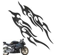 Autocollant de Moto et décocatives | Flames Design Auto Sticker, 2 Sets Emblème Emblem Emblem Lugg