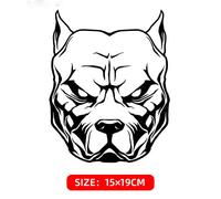 Autocollant De Moulage De Moto,Autocollant De Voiture Universel,Polaire De Sécurité,Chien Bad Boy,Style De Moto Étanche,Accessoires De Décoration - Type 1pc Black Dog