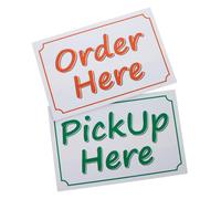 Autocollant de Notification de Commande Ici, PVC Adhésif | Pose Rapide, Guidage Clair des Clients, pour Commerces, Gestion de File et Bureaux