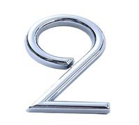 Autocollant De Numéro Maison Auto-adhésif 6cm, 1 Pièce, Plaque Porte, Appartement, Bureau, Extérieur Ou Intérieur(Number 2)
