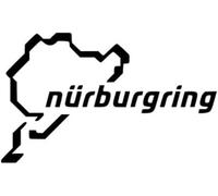 Autocollant de Nurburgring | Carte de Circuit de Nurburgring - Symbole de Tuning de Voiture de Course - Autocollant Amusant en Vinyle pour Pare-Chocs de Voiture et Van