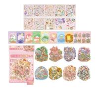 Autocollant de paysage miniature, paysage décoratif, PET pour journal, carnet de notes, album photo, accessoires de scrapbooking, livre de l'île arc-en-ciel