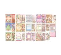 Autocollant De Paysage Miniature Pour Livre Imperméable Paysage D'animaux Compagnie Scrapbooking Journal Carnet Notes Projet 'artisanat 'art Décoration Créative