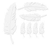 Autocollant de Plume de Voiture,iSpchen Autocollants 3D Autocollants de Réparation de Rayures Décoratifs Autocollants de Pare-Chocs de Carrosserie Autocollants Voiture Autocollant Mural