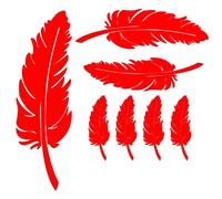 Autocollant de Plume de Voiture,iSpchen Autocollants 3D Autocollants de Réparation de Rayures Décoratifs Autocollants de Pare-Chocs de Carrosserie Autocollants Voiture Autocollant Mural