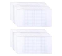 Autocollant de pochoir à sourcils 12 pièces, modèle de sourcil déchirable en PVC avec échelle, autocollant de guide de sourcil jetable pour dessiner et concevoir des sourcils