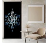 Autocollant de Porte 3D 90x200 cm Peinture murale de Porte Sticker Runes Vikings Intérieure Muraux Noir PVC Stickers pour Décoration Mur Salon Cuisine Chambre Papier Peint