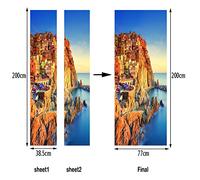 Autocollant de porte créatif Manarola Scenic