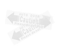 Autocollant de Porte de Voiture pour Signalisation, Lot de 2, PVC Blanc
