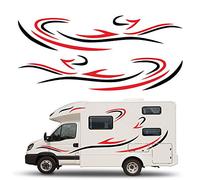 Autocollant de Porte Latérale de Voiture, Autocollants Automatiques Décalque de Capot pour L'autocollant de Caravane RV de Campeur, Décoration de Tronc de Porte Latérale de Corps