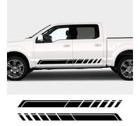 Autocollant de Porte pour Ford F Series F150 250 350, Autocollants latéraux de Voiture, Coffre arrière, Rayures de Course pour véhicule,A-Black