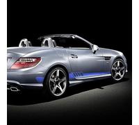 Autocollant de porte, pour Mercedes Benz SLK Class R170 R171 R172 SLK55 AMG SLK200 250, Autocollants latéraux de voiture, coffre arrière, rayures de course pour véhicule,Blue