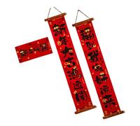 Autocollant de porte traditionnel chinois pour fête du printemps 2025 avec couplets de l'année du serpent fait à la main Décoration d'intérieur à suspendre Décoration culturelle