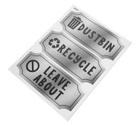 Autocollant de Poubelle Recyclage en Pvc, Étiquette Adhésive | Résistant à L’usure L’huile, Couleurs Contrastées, pour Couvercles et Murs de Bennes, Usage Domestique ou Municipal