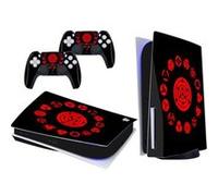 Autocollant de protection complète Naruto Sharingan évolution pour la console PS5 Standard Edition et le Manette