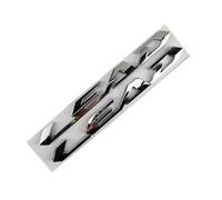 Autocollant de Protection de réservoir de Carburant 3D pour Honda LEAD125 Lead 100 110 Classic Moto Racing Motorcycle(Argent)