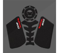 Autocollant De Protection De Réservoir De Carburant Latéral De Moto pour Ho&NDA VFR 800 VFR800 1998-2007 Fish Bone Pad Sticker Décoratif Coussinets de réservoir de Carburant(Rouge)