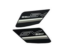 Autocollant De Protection De Réservoir Latéral De Moto pour Suzuki SV 650 SV650, Protection De Réservoir, Décoration De Poignée De Genou Autocollants pour Protection de réservoir de carbu(Couleur 2)