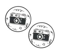 Autocollant De Protection D'objectif Anti-rayures Réutilisable Pour Appareil Photo Miniature Avec Des Dessins Artistiques De Dessins Animés Ludiques Protecteur D'objectif D'appareil Photo De Dessin