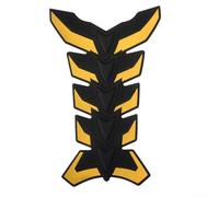 Autocollant de protection en caoutchouc pour réservoir de carburant tout-terrain pour moto, VTT, UTV (jaune)