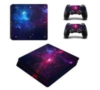 Autocollant De Protection En Pvc Pour Ps4 Slim, En Vinyle, Pour Console Sony Ps 4 Slim + 2 Manettes, Accessoires