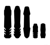 Autocollant de protection en silicone pour cadre de vélo de montagne pour protéger contre les éclats de pierres et l'usure générale (D)