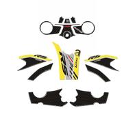 Autocollant De Protection Latérale pour Réservoir De Moto pour Aprilia RS 125 2021-2025, Protection De Réservoir Tampons De Traction ProtéGe-RéServoirs(Or,X-1)