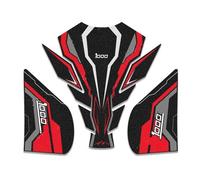 Autocollant De Protection Latérale pour Réservoir De Moto pour K&awasaki pour Z1000SX 2017-2019, Autocollant Givré, Imperméable ProtéGe-RéServoirs(Rouge,X-1)