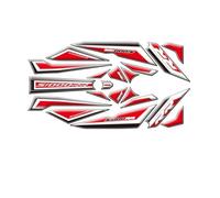 Autocollant De Protection pour Carénage De Siège Arrière De Moto, pour BMW S1000RR S 1000 RR 2015-2018, Autocollants De Protection en Gel AntidéRapants RéServoir(Rouge)