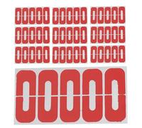 Autocollant de Protection pour Vernis à Ongles, 10 Feuilles, Rouge