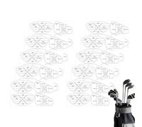 Autocollant de Putting pour Golf | 10 Feuilles De Décalcomanies D alignement Pour Le Swing | Étiquettes De Frappe Pour Les Clubs De Golf | pour les Femmes les Hommes les Adolescents la Pratique de Dis
