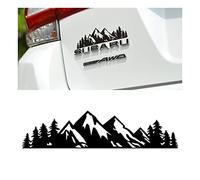 Autocollant de qualité supérieure pour voiture, montagne, arbre enneigé, 17,8 cm, autocollant de qualité supérieure pour coffre de voiture, accessoires de décoration de voiture pour camion, VUS,