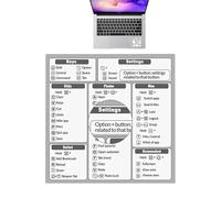 Autocollant de raccourci clavier - Guide de référence rapide Word/Autocollants de raccourci clavier pour PC portable - Autocollants de raccourcis clavier pour ordinateur portable