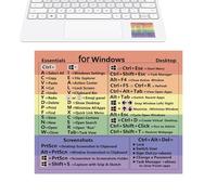 Autocollant de raccourci clavier - Guide de référence rapide Word/Autocollants de raccourci clavier pour PC portable - Autocollants de raccourcis clavier pour ordinateur portable
