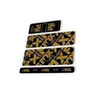 Autocollant de rechange pour amortisseur arrière compatible avec Fox 2022 Float X Performance Series Gold (brillant)