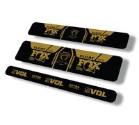 Autocollant de rechange pour amortisseur arrière compatible avec Fox Float DPS 2021 Performance Series Or (brillant)
