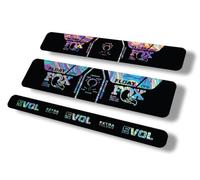 Autocollant de rechange pour amortisseur arrière compatible avec Fox Float DPS 2021 Performance Series Oil Slick 1 (mat)